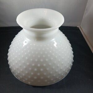 Vintage Hobnail Milk Glass Lamp Shade